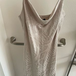 Satin Champagne Dress